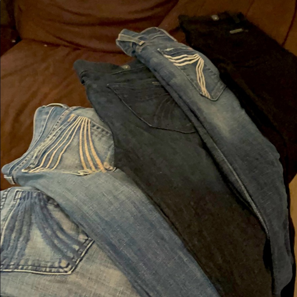 7 for all mankind size 25 (5 pairs)
